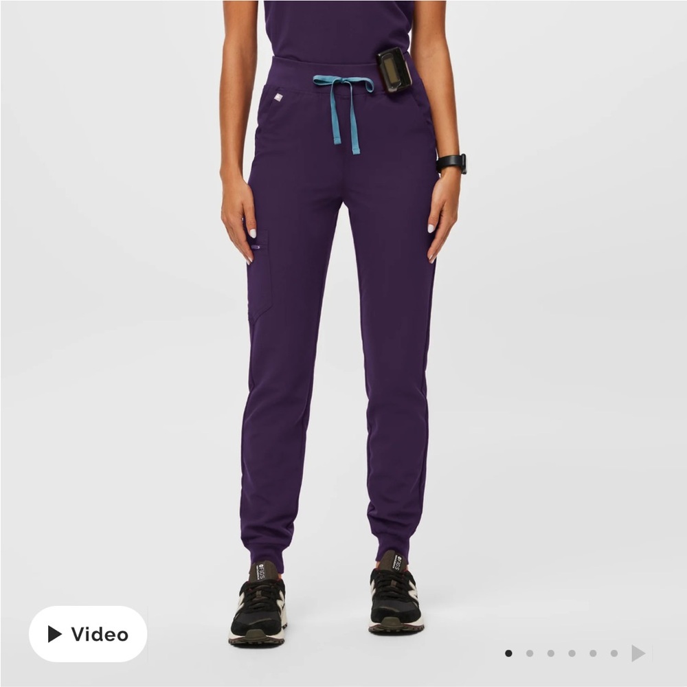 Figs Purple Jam High Waisted Zamora Joggers S/R